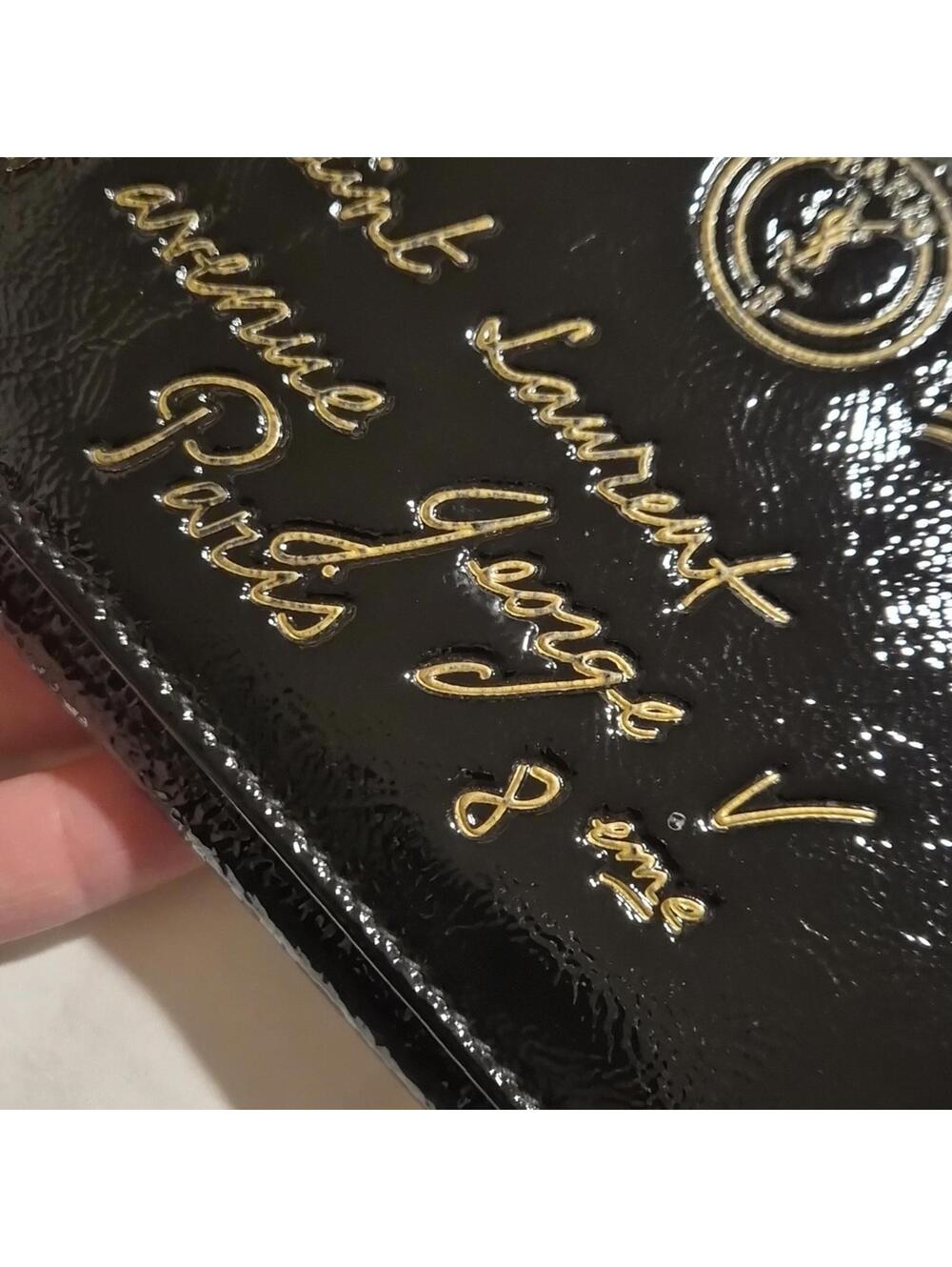 Yves Saint Laurent Black and Gold Wallet - Picture 4 of 9